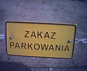 Siemens C65 - Zakaz parkowania